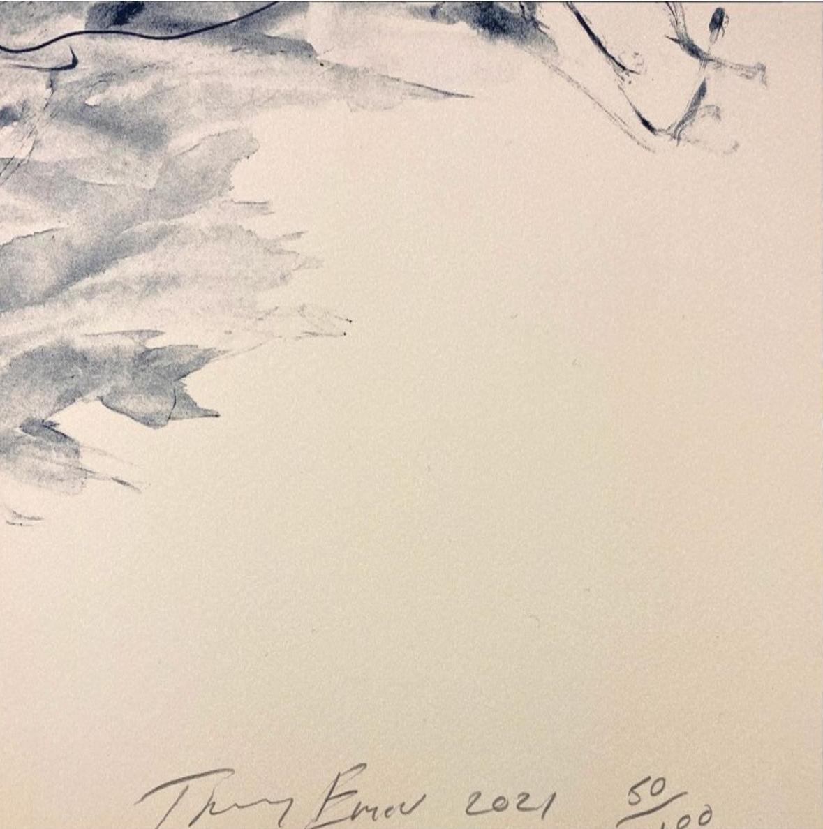 In ginocchio - Emin, Contemporary, YBAs, Litografia, Ritratto, Arte figurativa - Print di Tracey Emin
