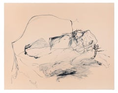 On My Knees - Emin, Contemporary, YBAs, Lithograph, Portrait, Figurative art