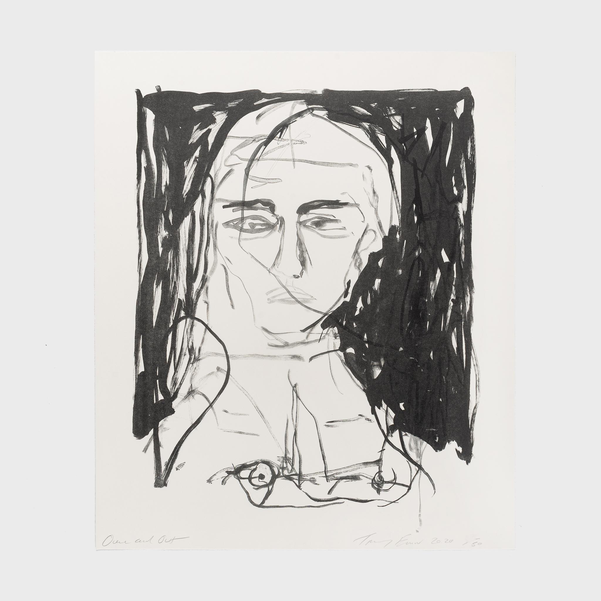 Tracey Emin Portrait Print - Over and Out