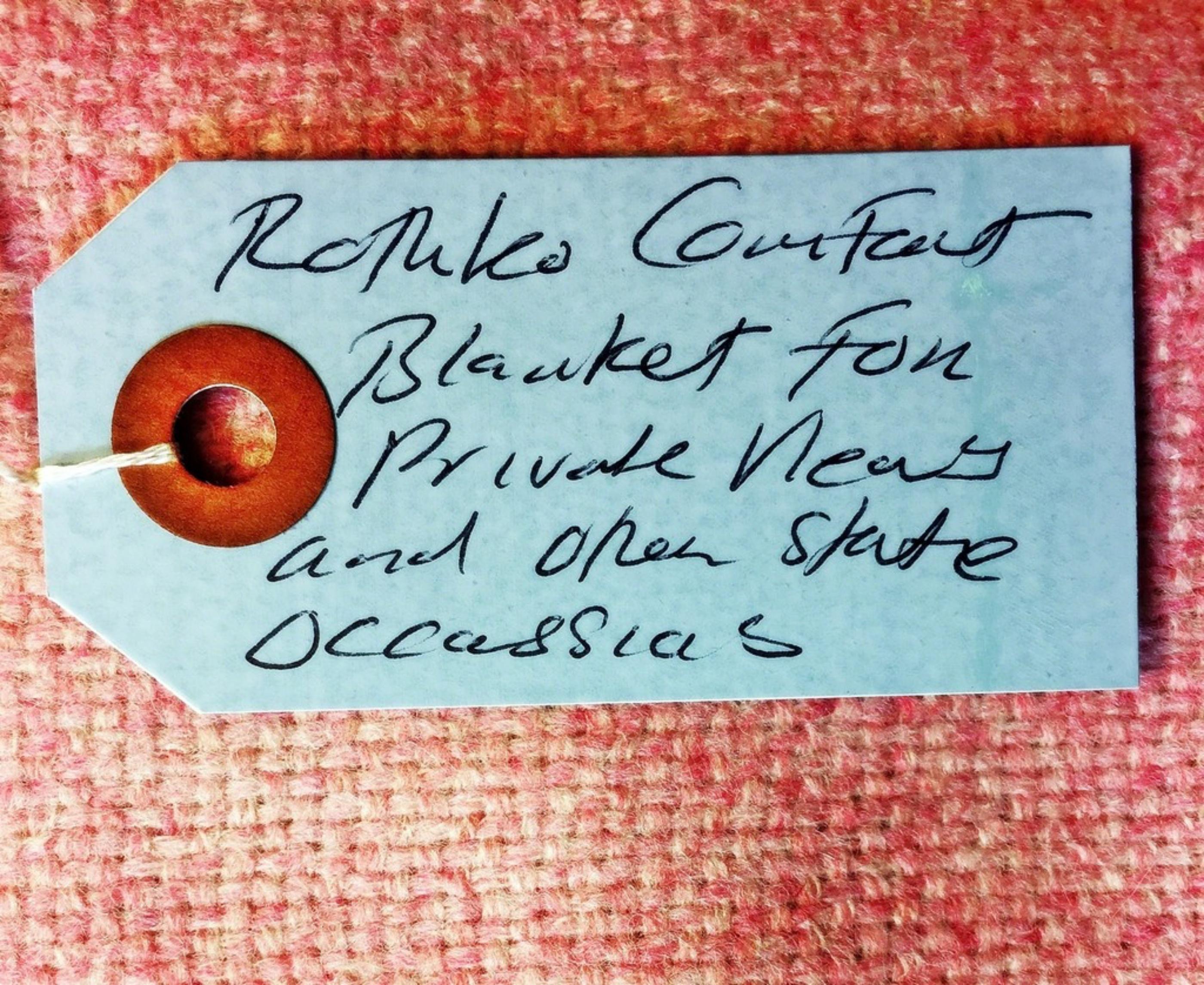 Rothko Comfort Blanket (limited edition textile with hand signed tag with label) - Print by Tracey Emin
