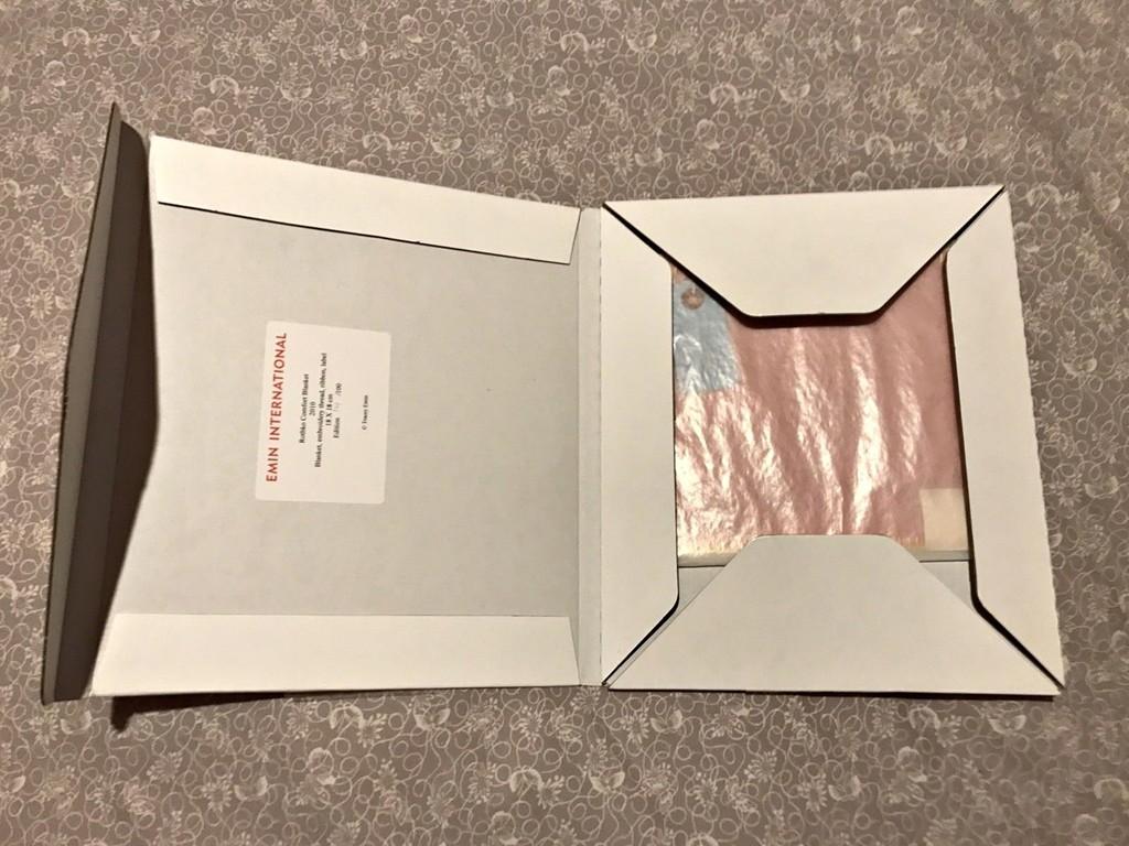 Rothko Comfort Blanket (limited edition textile with hand signed tag with label) For Sale 2