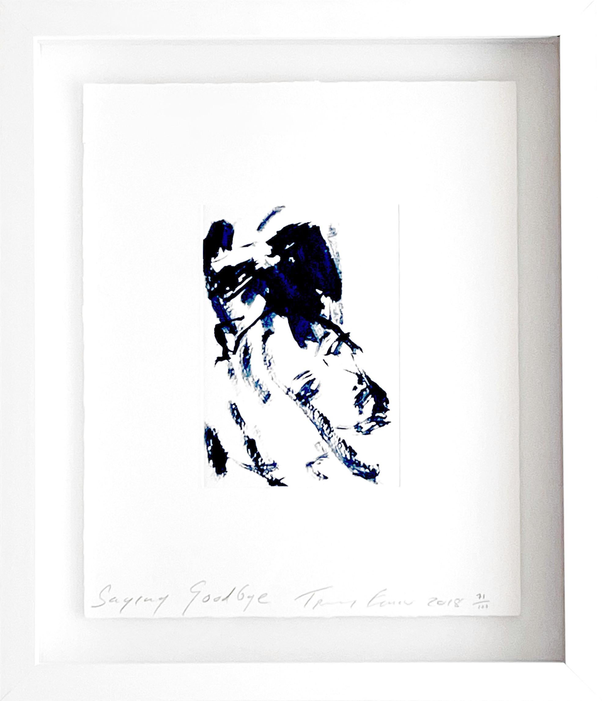 Decir adiós, Grabado polímero sobre Somerset 300gsm Firmado 71/100, Enmarcado UK Art - Print de Tracey Emin