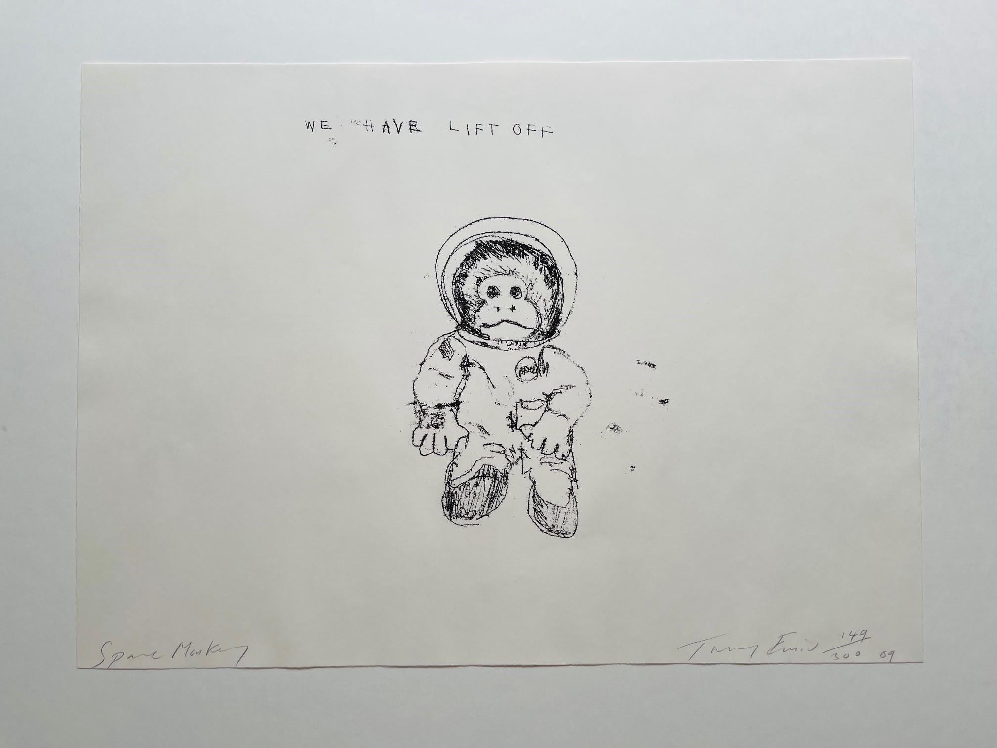 Space Monkey - Wir haben Lift Off (signiert) (2009), 2009
Signierte Lithographie
16 1/10 × 22 1/5 in
41 × 56.5 cm
Auflage von 300 Stück