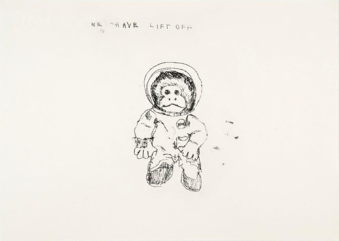 Space Monkey – We have Lift Off (2009) (signed) - Print by Tracey Emin