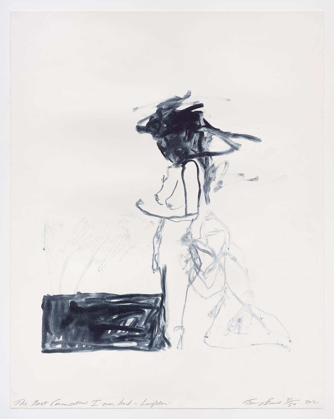 The Best Conversation I ever had – Laughter, (from A Journey to Death) - Emin - Young British Artists (YBA) Print by Tracey Emin