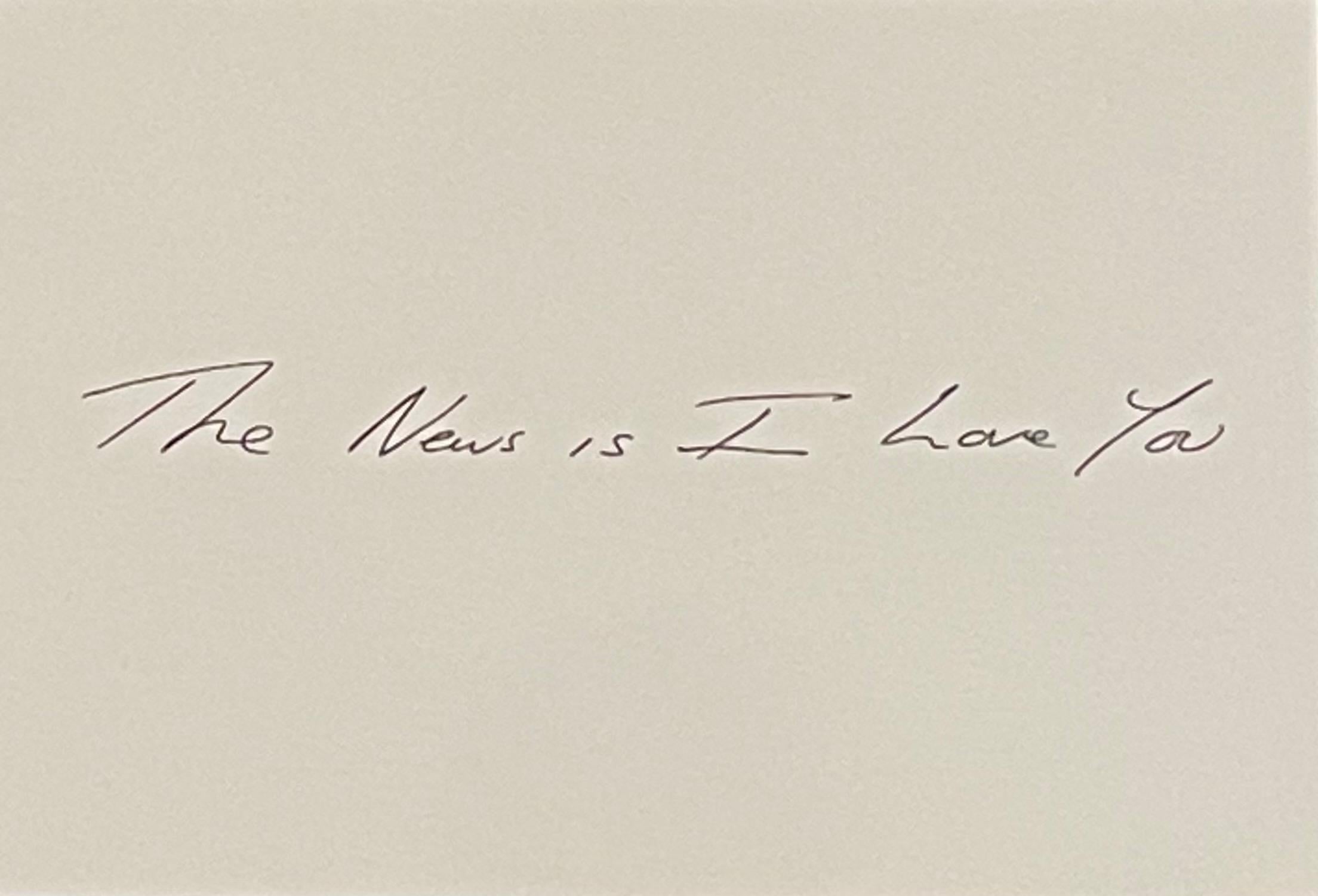 La nouvelle est que je t'aime - Print de Tracey Emin