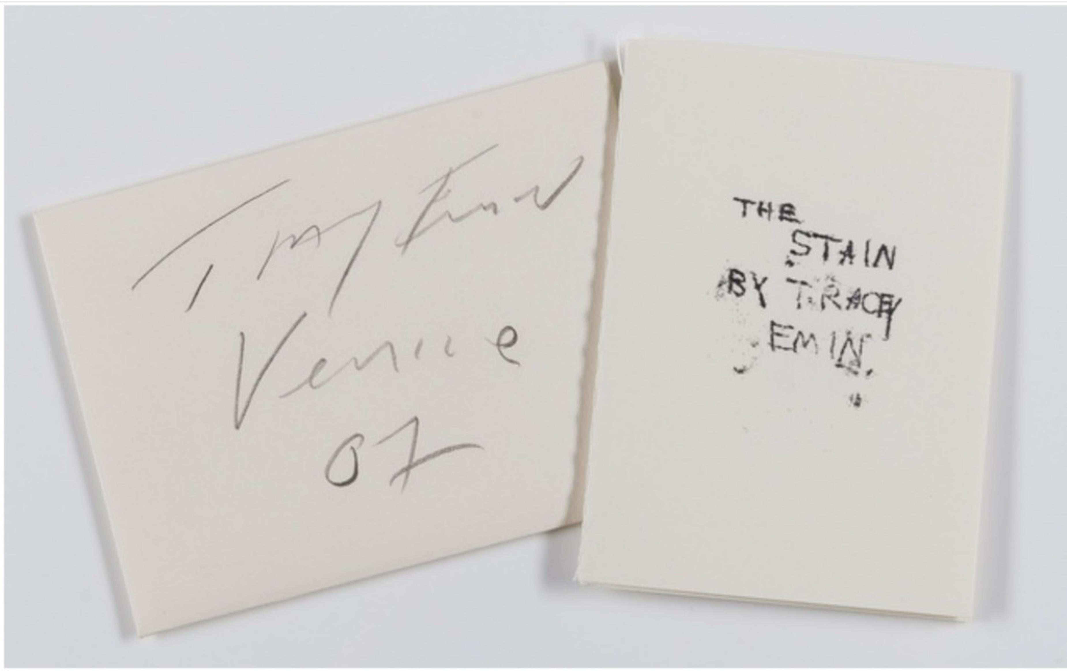 Tracey Emin Abstract Print - The Stain (Venice Biennial), limited edition with pencil signed envelope