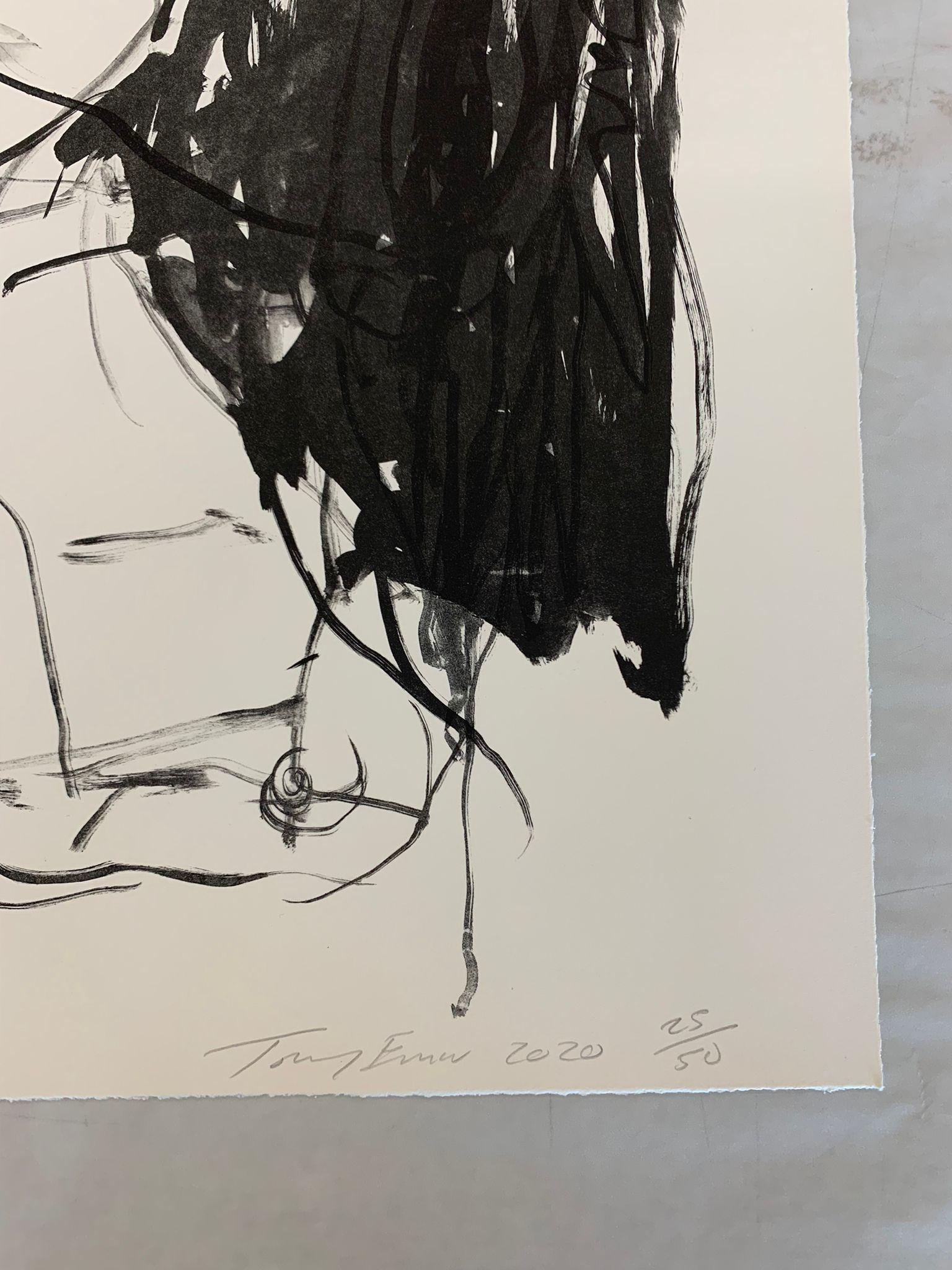 Questi sentimenti erano veri -Emin, Contemporaneo, YBAs, Litografia, Blu, Ritratto in vendita 10