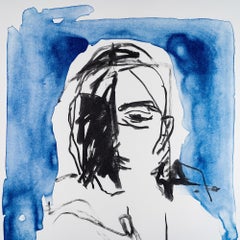 These Feelings Were Trueing - Emin, Contemporary, YBAs, Lithographie, Porträt, Blau