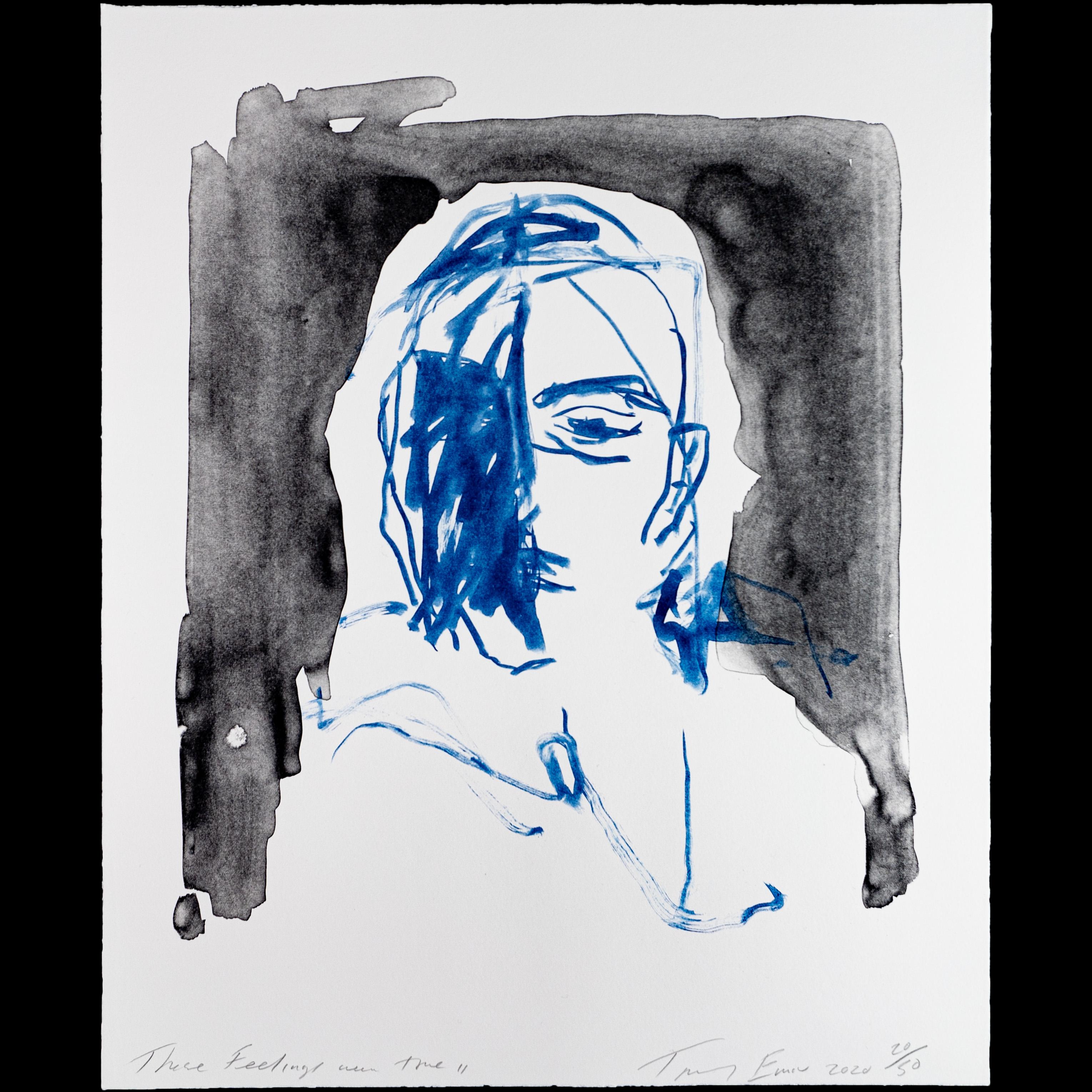 Tracey Emin Figurative Print - These Feelings Were True II - Emin, Contemporary, YBAs, Lithograph, Portrait
