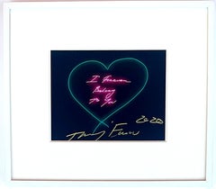 Tracey Emin Art Card I Forever Belong to You, Hand Signed by Tracey Emin, Framed
