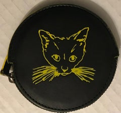 Used Tracey Emin, Limited Edition Docket the cat, Leather Purse, signed #40/100 w/bag