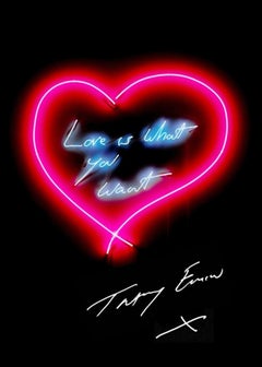 Tracey Emin, Love is What You Want, stampa pop firmata a mano in edizione limitata