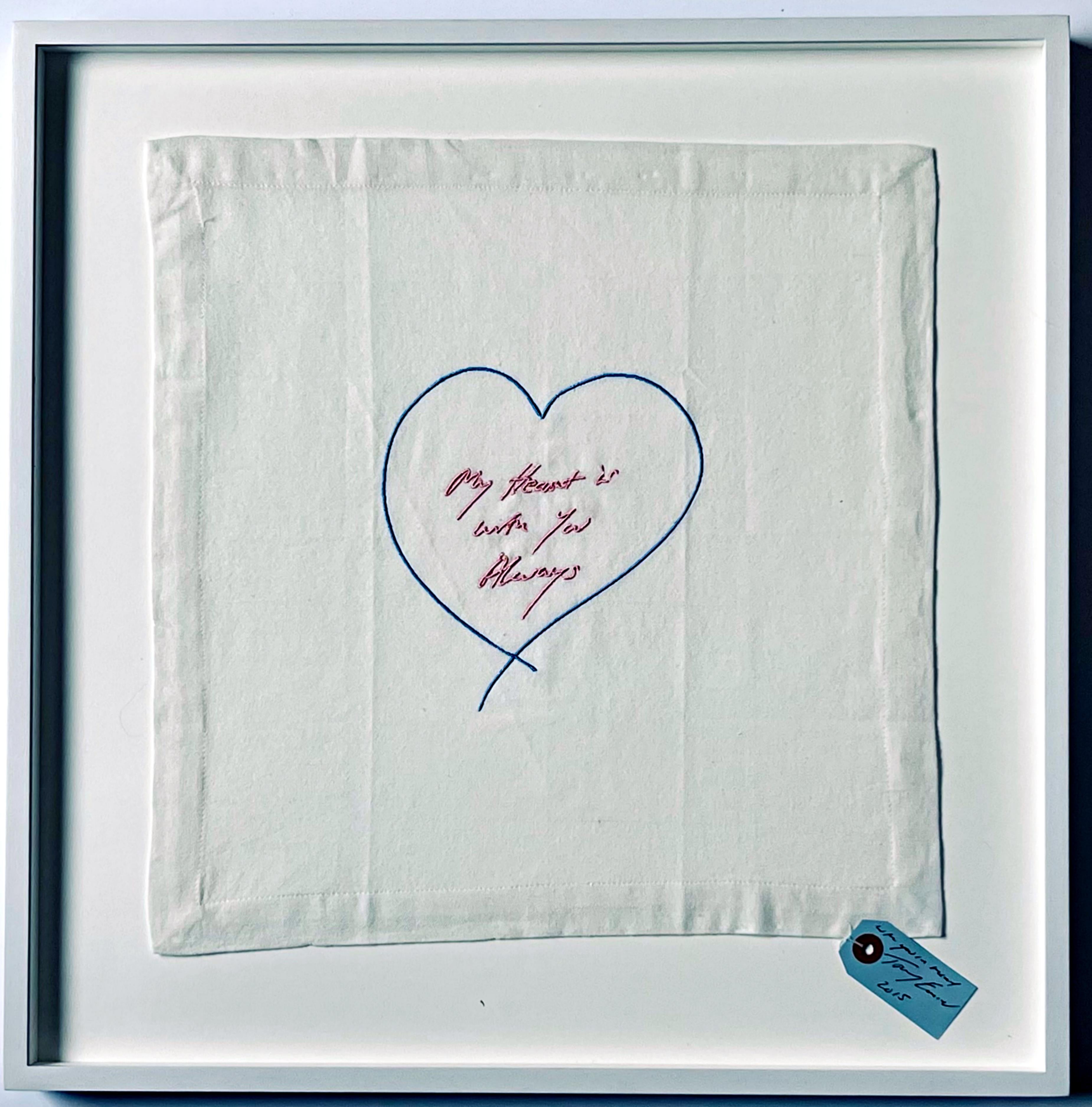 Tracey Emin - Mi corazón está siempre contigo (con etiqueta firmada a mano e inscrita)