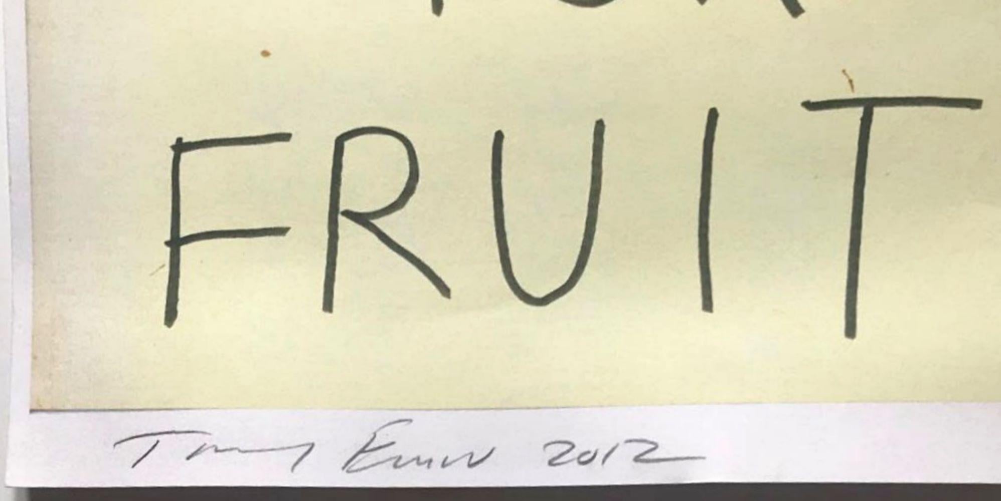 Tracey Emin Reach Out for Fruit Impresión casera a chorro de tinta Edición de 100 firmada a mano en venta 1