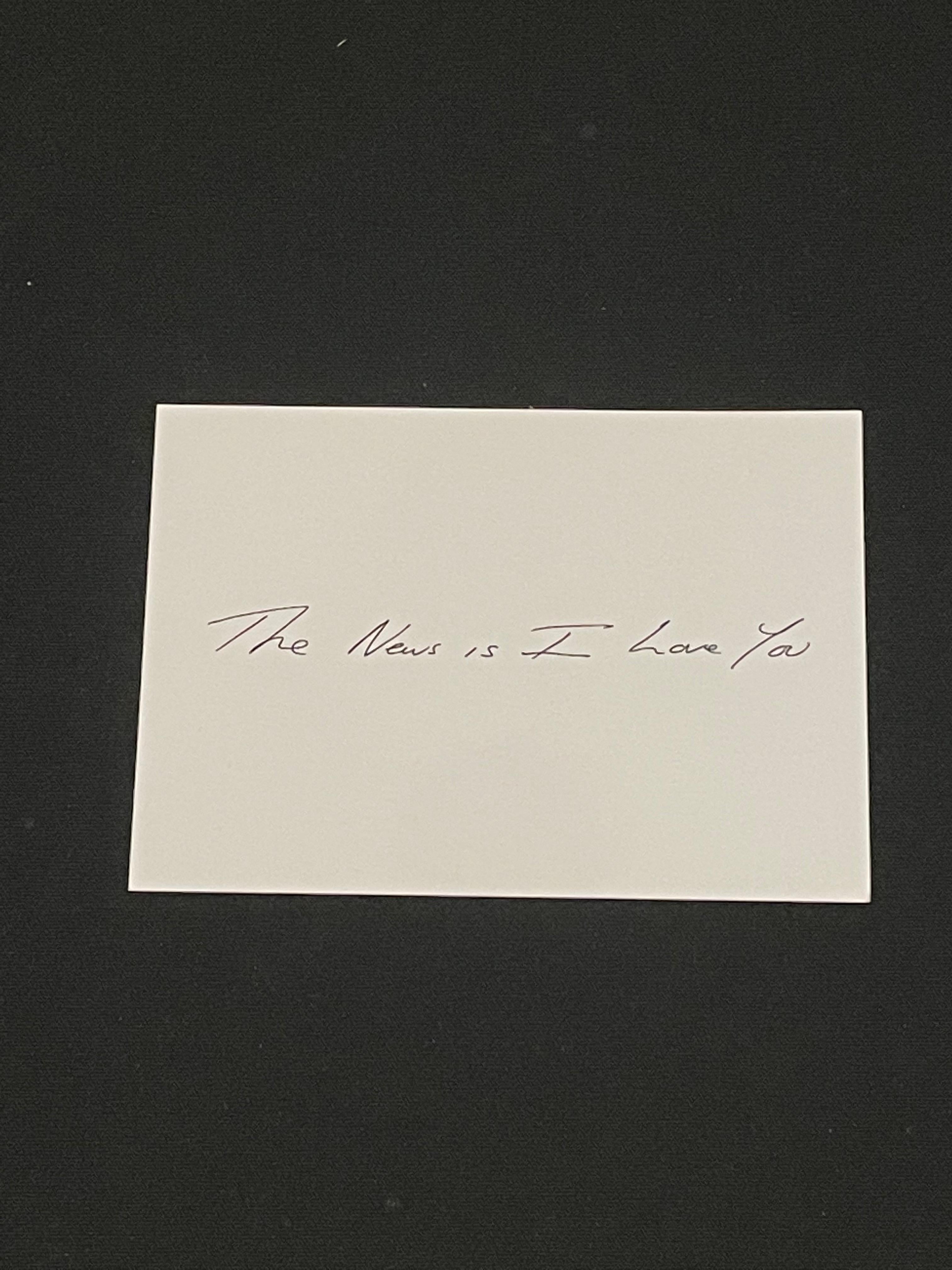 Tracey Emin, The News Is I Love You 1