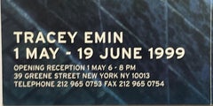 Tracey Emin - uniquely hand signed early Lehmann Maupin Gallery poster invite
