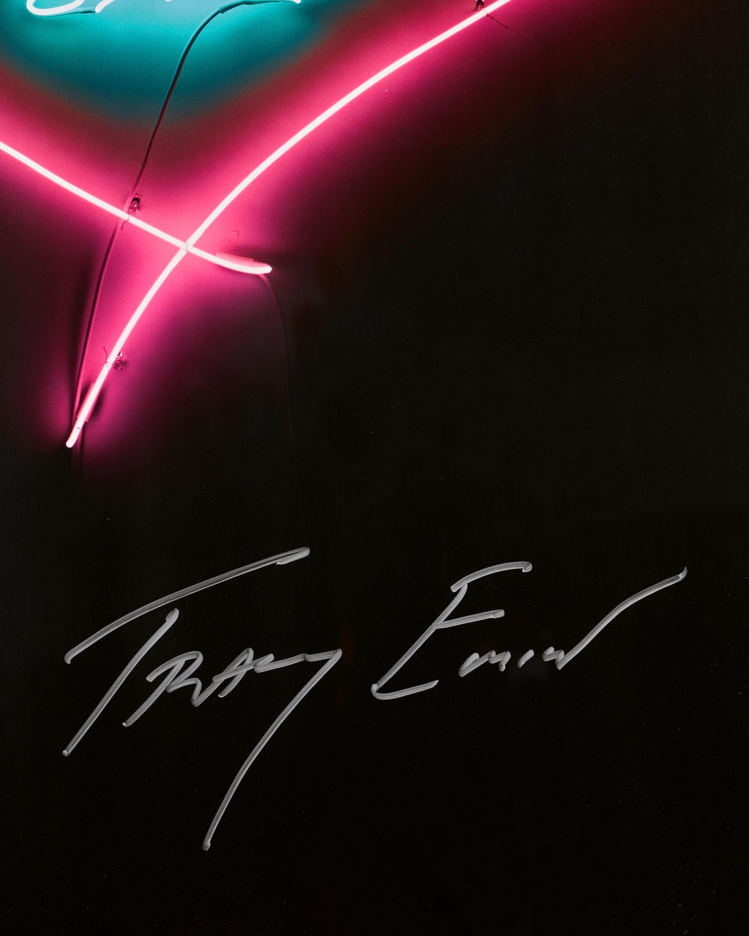 Tracy Emin (British, b.1963) You Loved Me Like A Distant Star
An offset lithograph printed in colors, 2015, signed in silver pen, from the edition of 500 published by Emin International, on glossy wove paper, the full sheet printed to the edges,