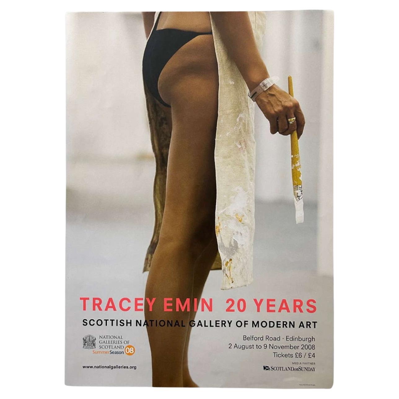 Cartel litográfico de los 20 años de retrospectiva de Tracey Emin