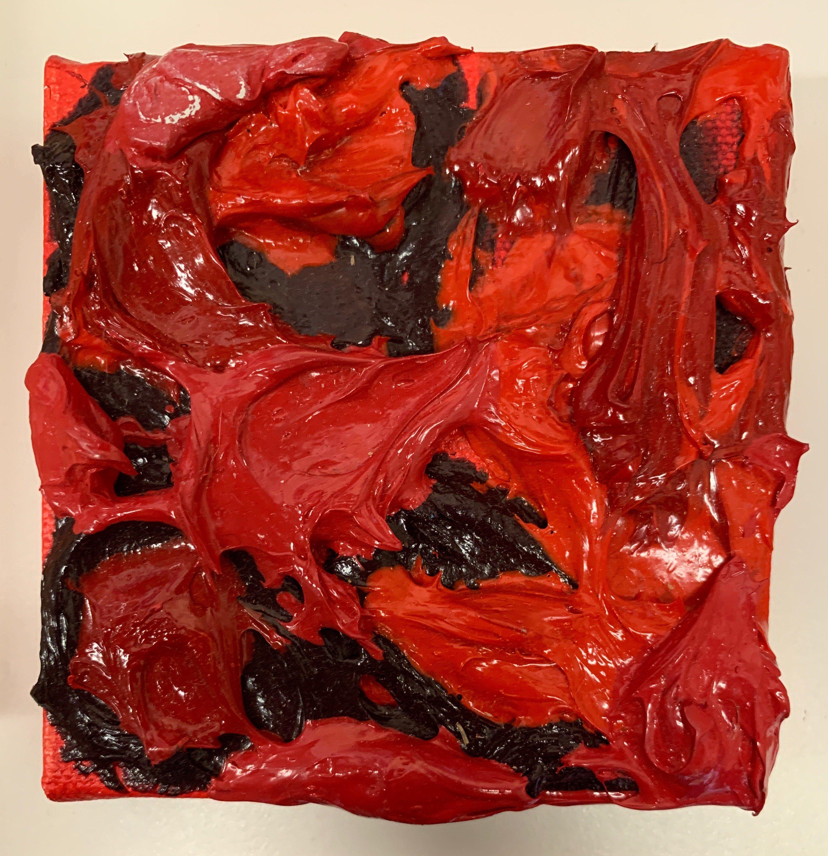 Sans titre (rouge) - Painting de Tracey Harnish