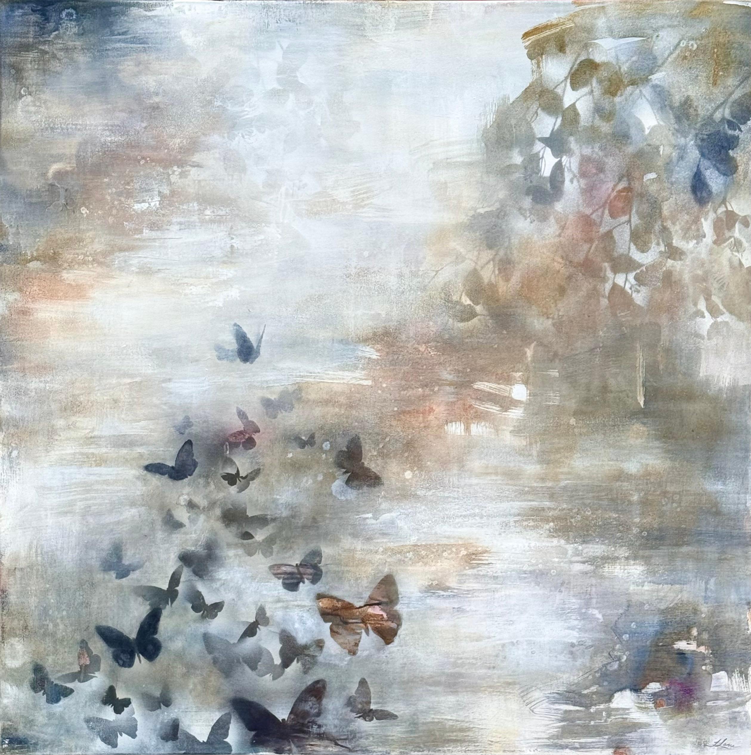 Tracey Lane Landscape Painting - Flutter By II
