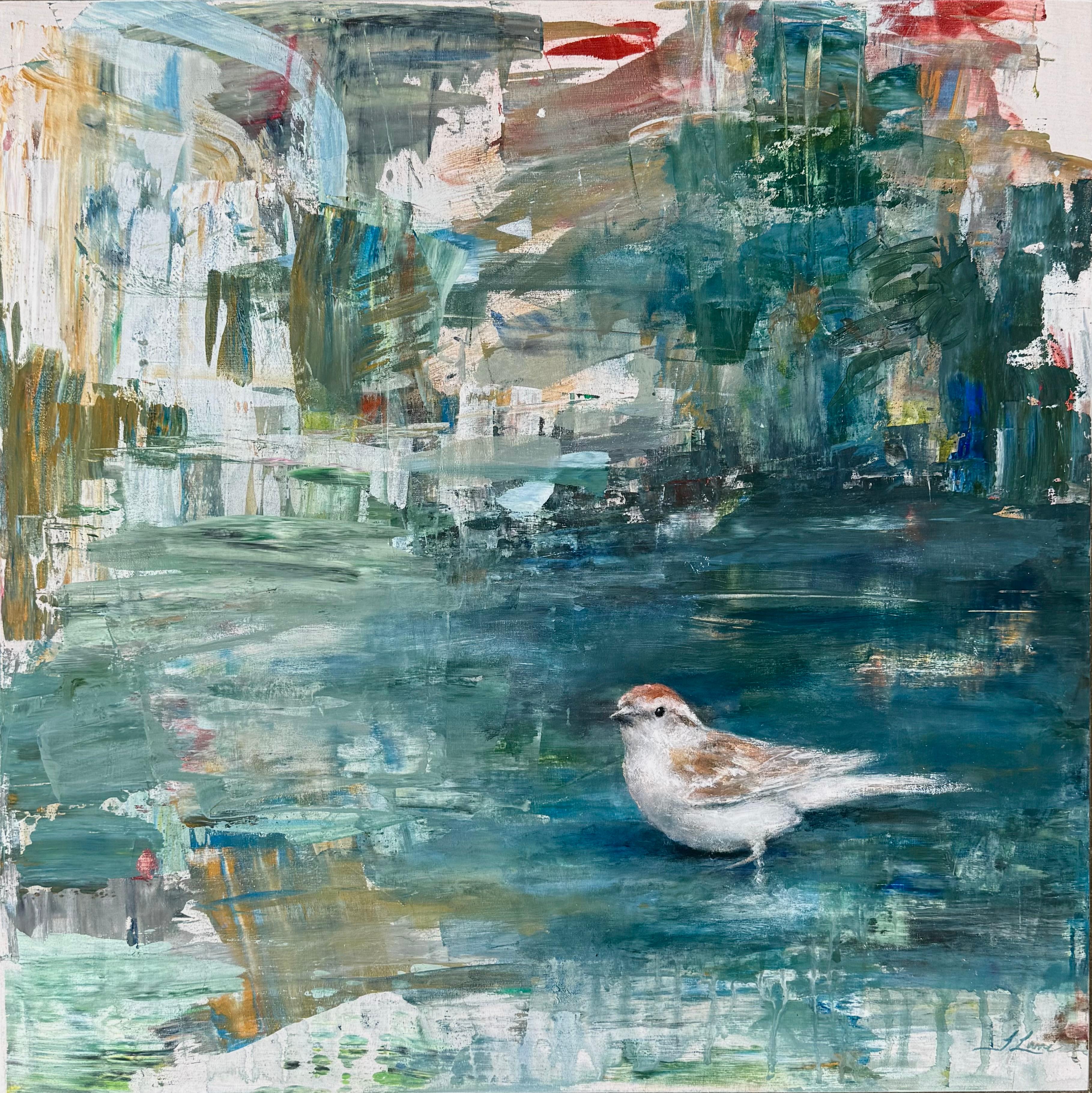 Tracey Lane Landscape Painting - Wading II