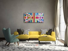 Consumer Society, Acrylic Paint on Card, Mixed Media, Flag Series, Union Jack,