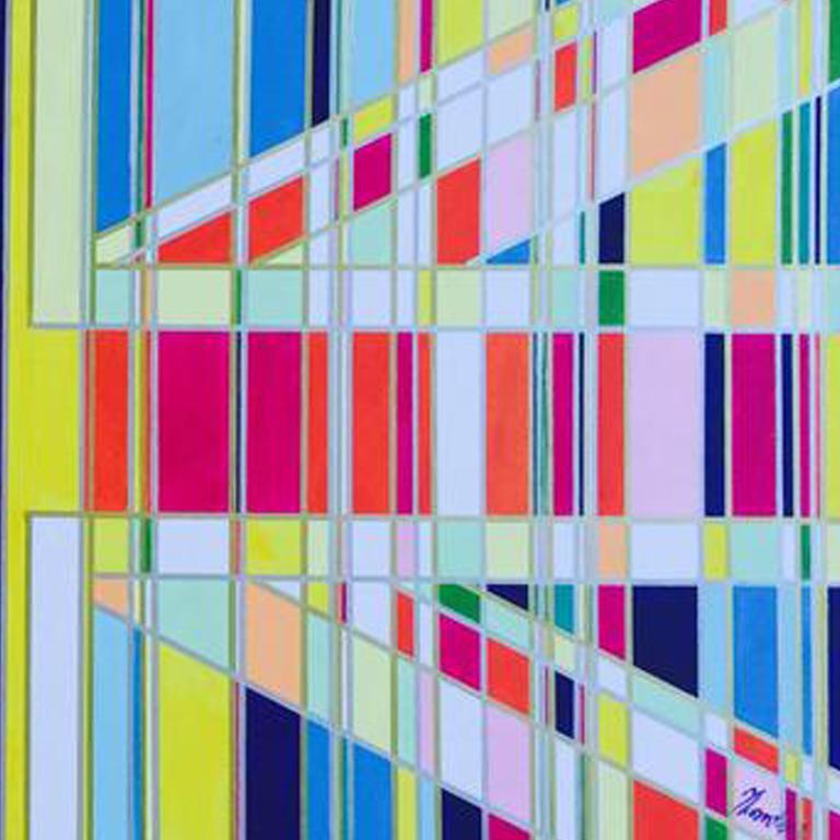 Consumer Society, Acrylic Paint on Card, Mixed Media, Flag Series, Union Jack,  - Contemporary Art by Tracey Thornton