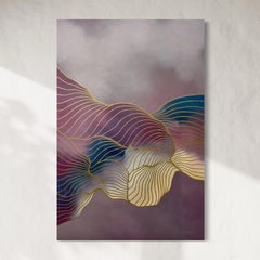 "Eine offene Reflexion", Abstrakte Acryl- und Ölstiftmalerei