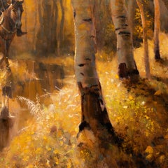 Tracking Through the Aspen, Original-Ölgemälde von Greg Parker