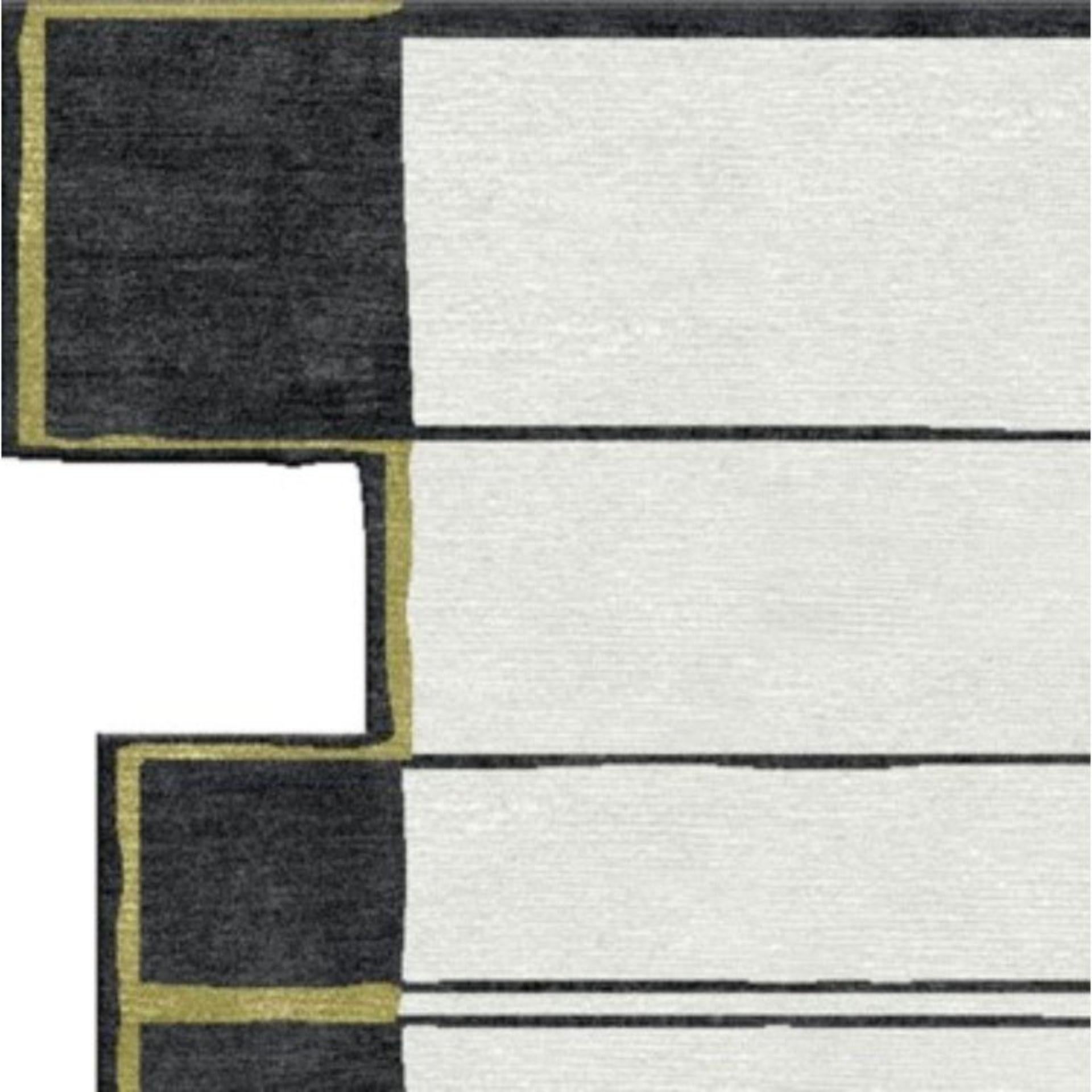 Post-Modern Tracks Medium Rug by Art & Loom For Sale