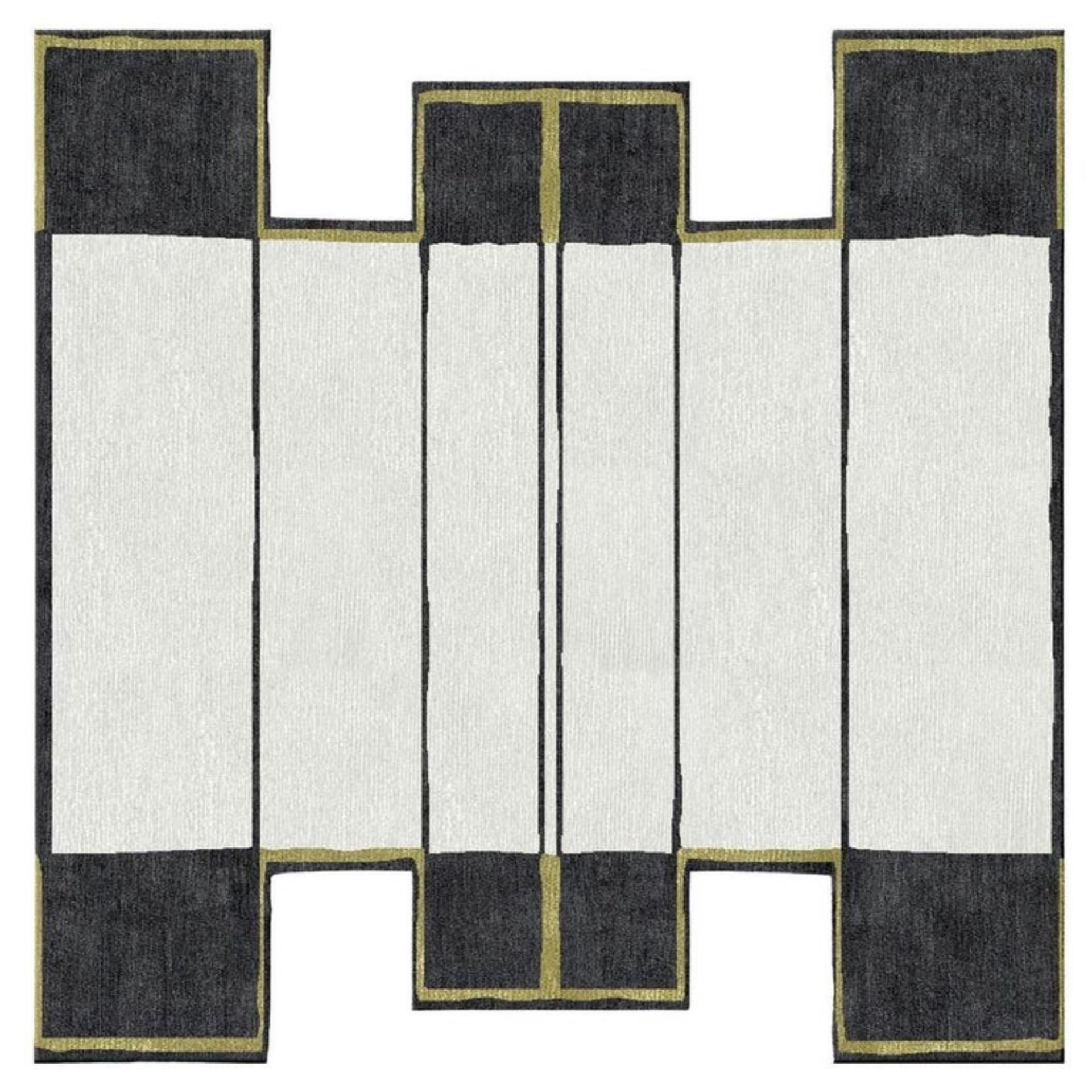 Nepalese Tracks Medium Rug by Art & Loom For Sale