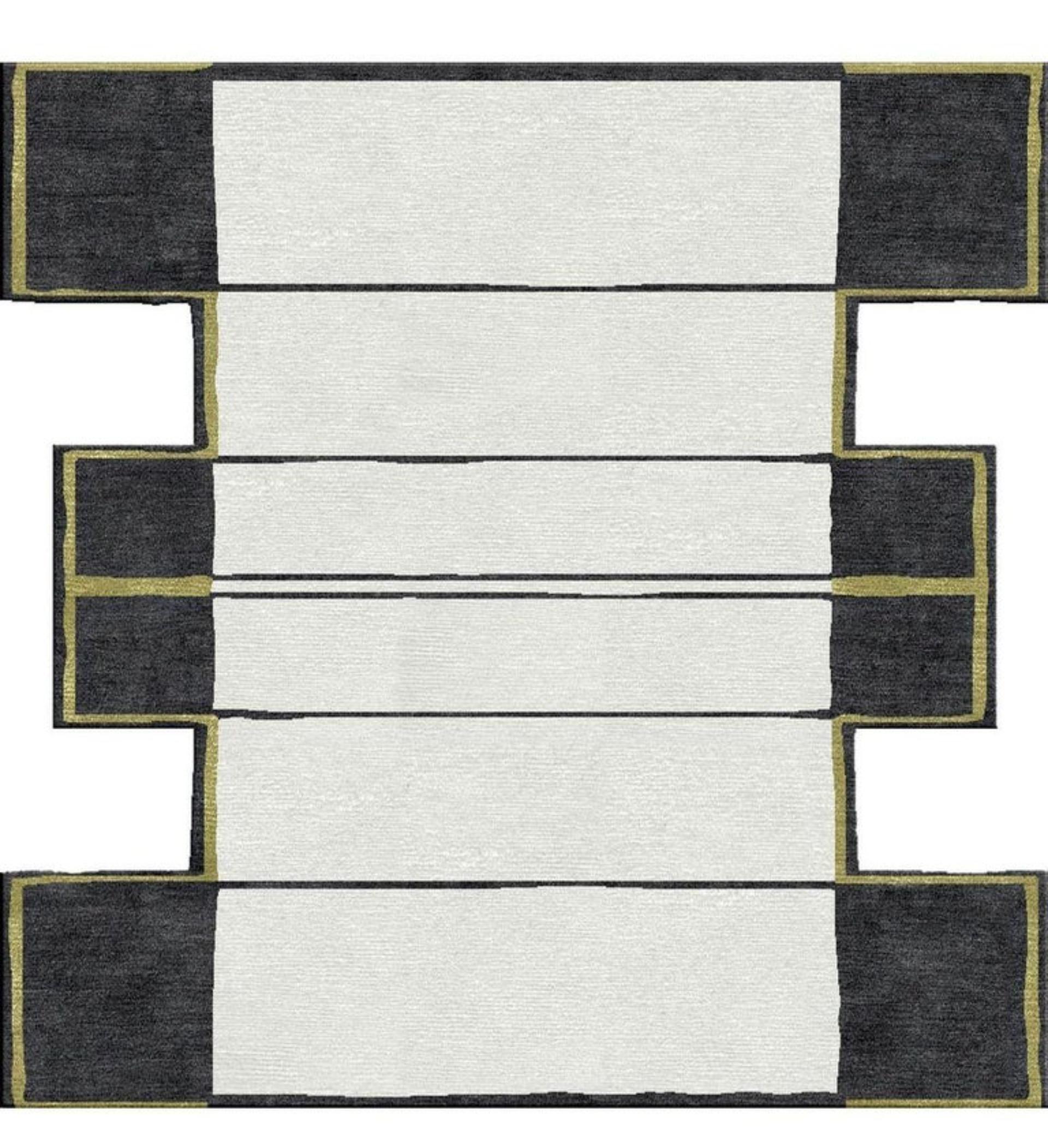 Tracks Medium Rug by Art & Loom In New Condition For Sale In Geneve, CH