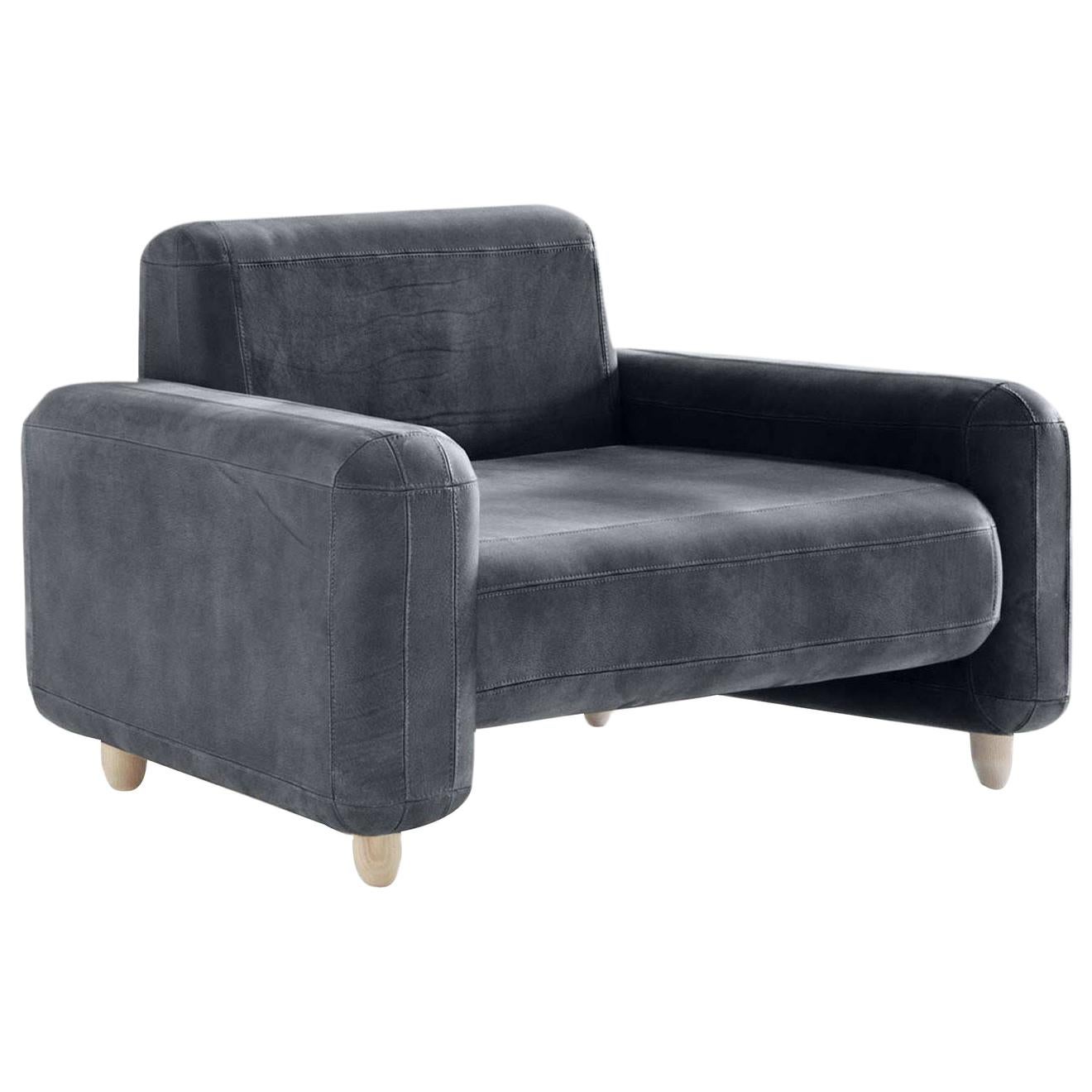 Traco Gray Armchair by Paolo Cappello For Sale