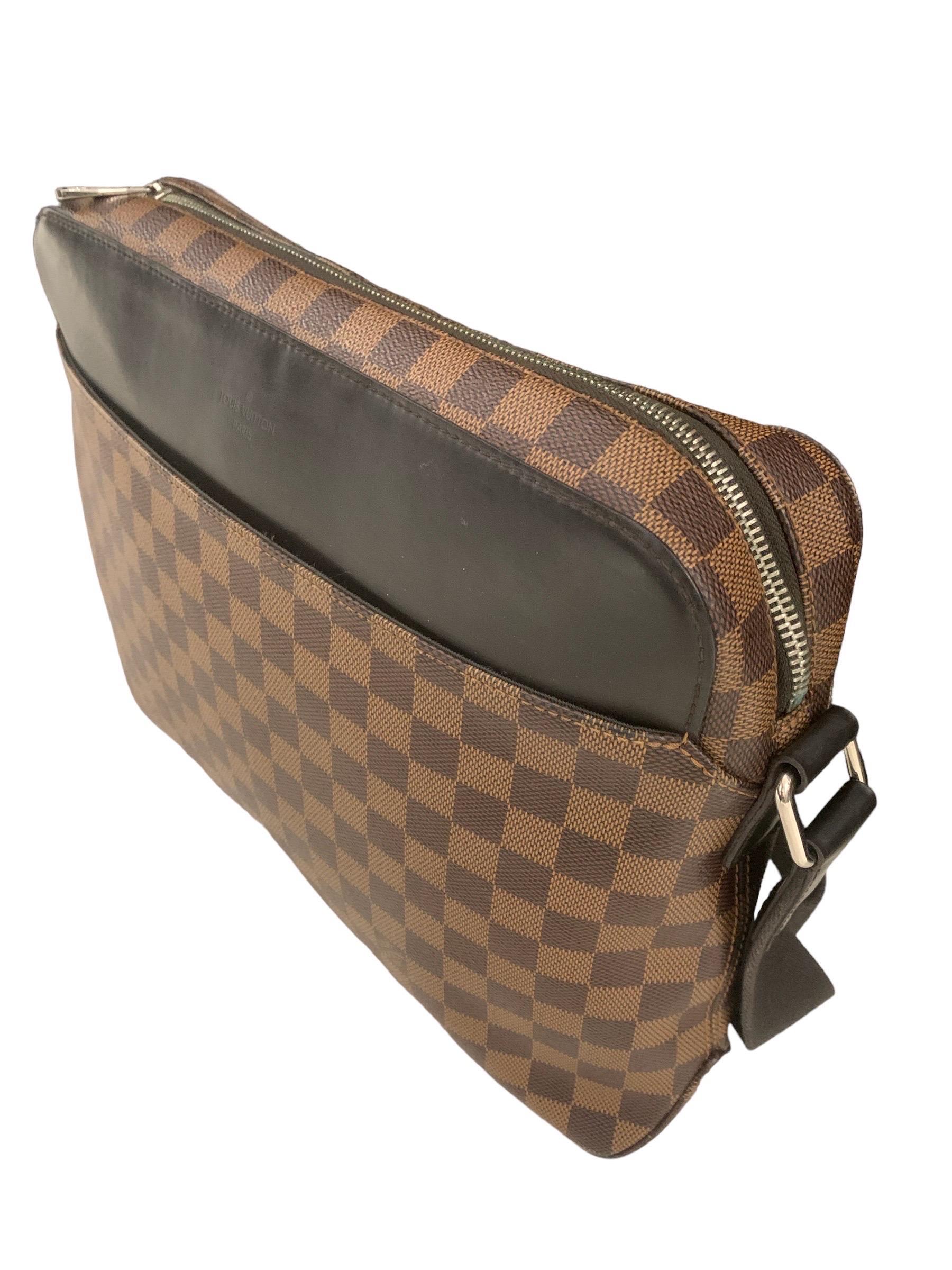 Tracolla Louis Vuitton Jake Messanger Damier Ebene In Good Condition For Sale In Torre Del Greco, IT