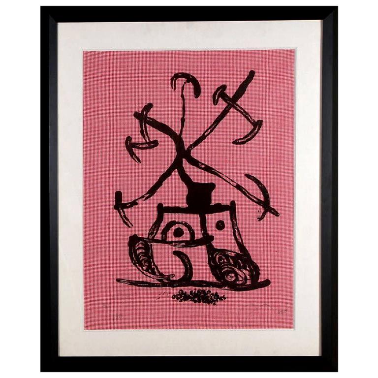 "Tractor" by Joan Miro For Sale