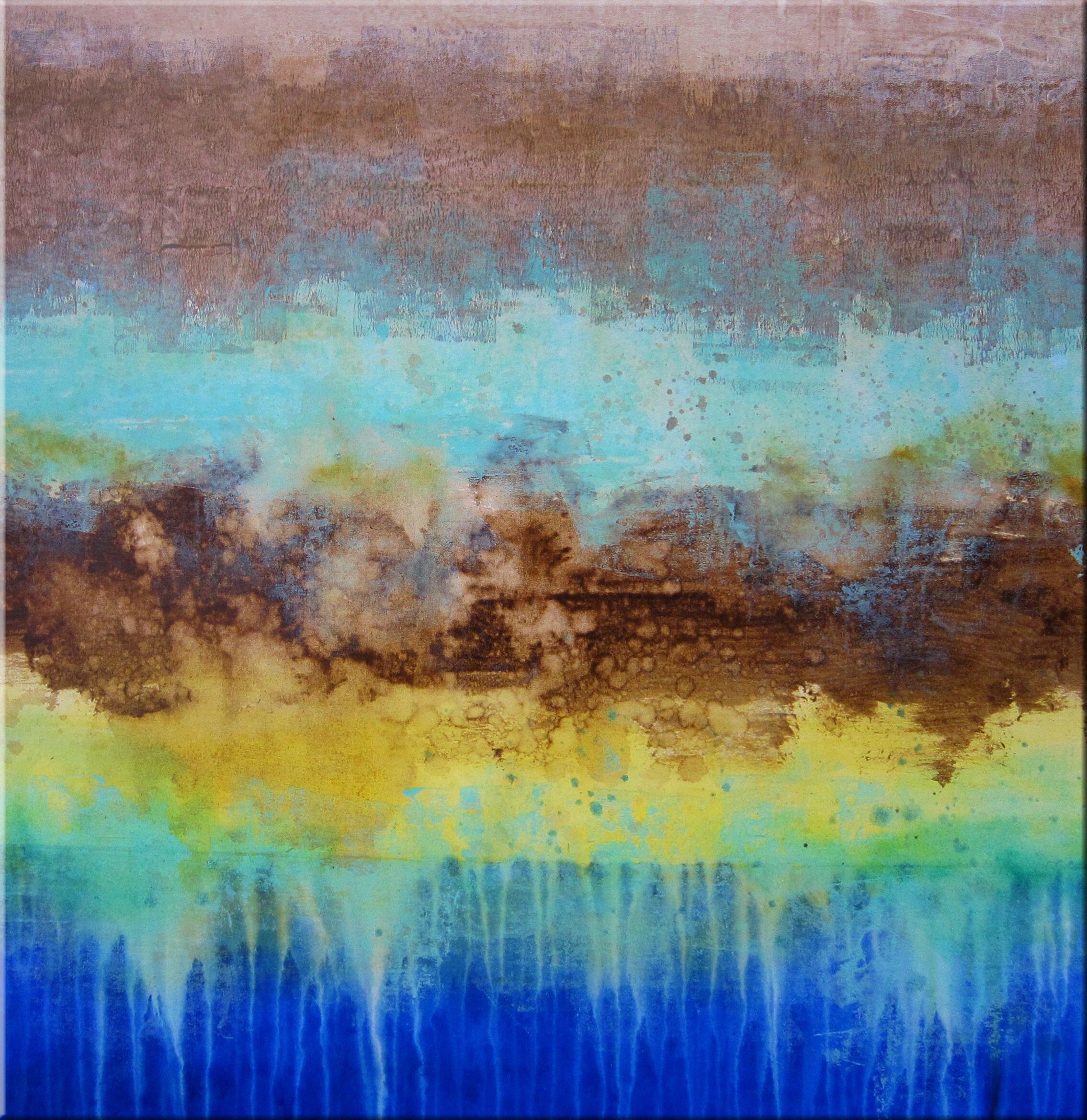 Abstract Painting de Tracy Burke - Arles #3, Pintura, Acrílico sobre lienzo