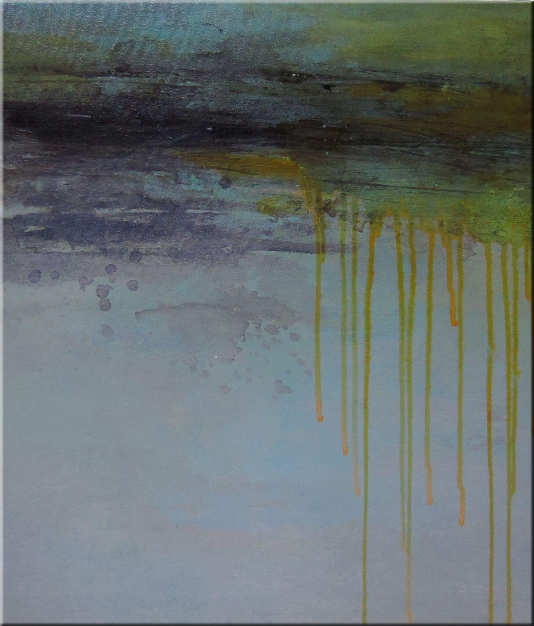 Tracy Burke Abstract Painting - Maps, Painting, Acrylic on Canvas