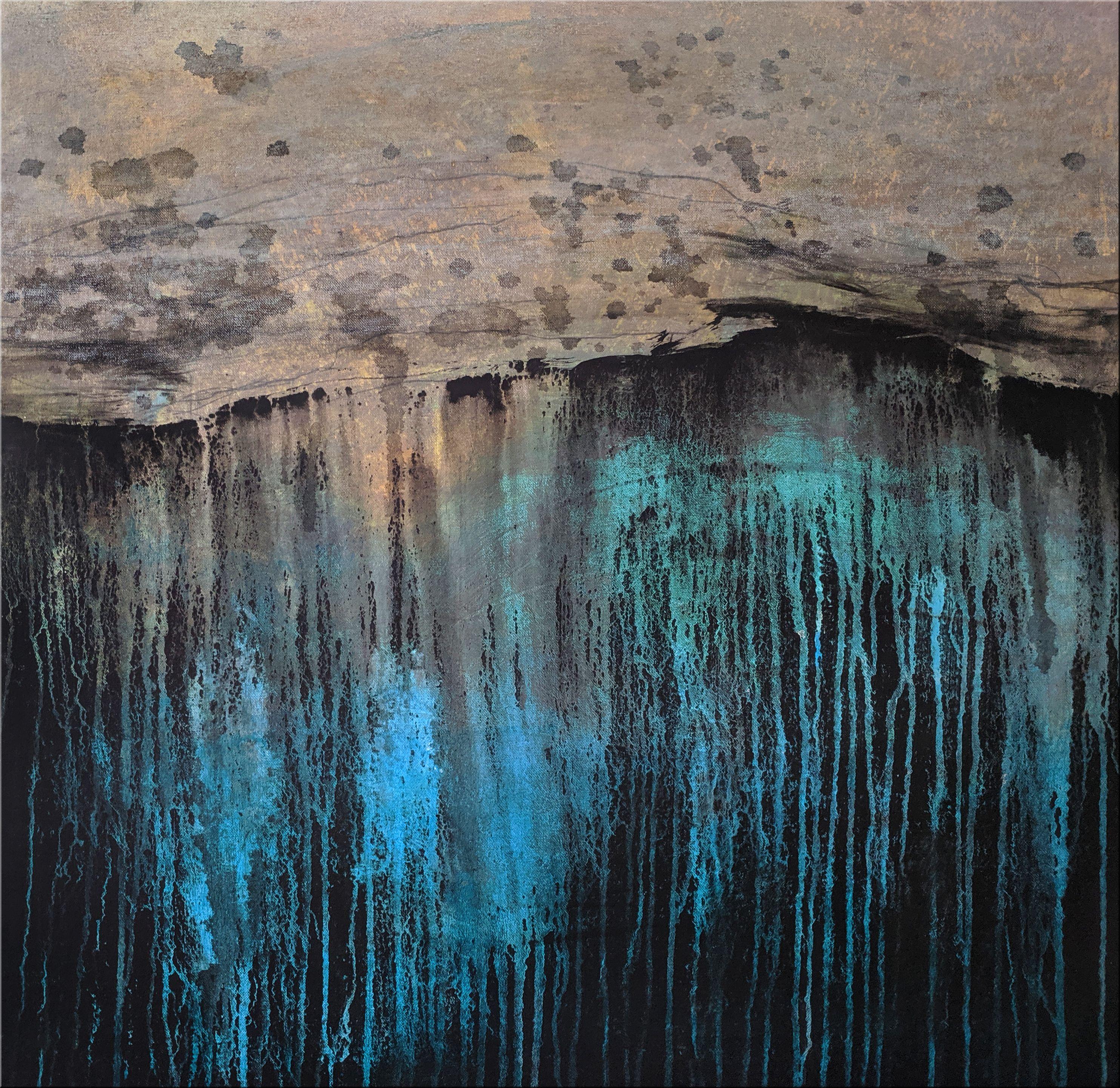 Tracy Burke Abstract Painting - Tidal 1, Painting, Acrylic on Canvas