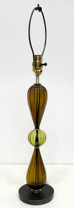 Tracy Glover Multicolor Hand-Blown Glass Table Lamps, Pair