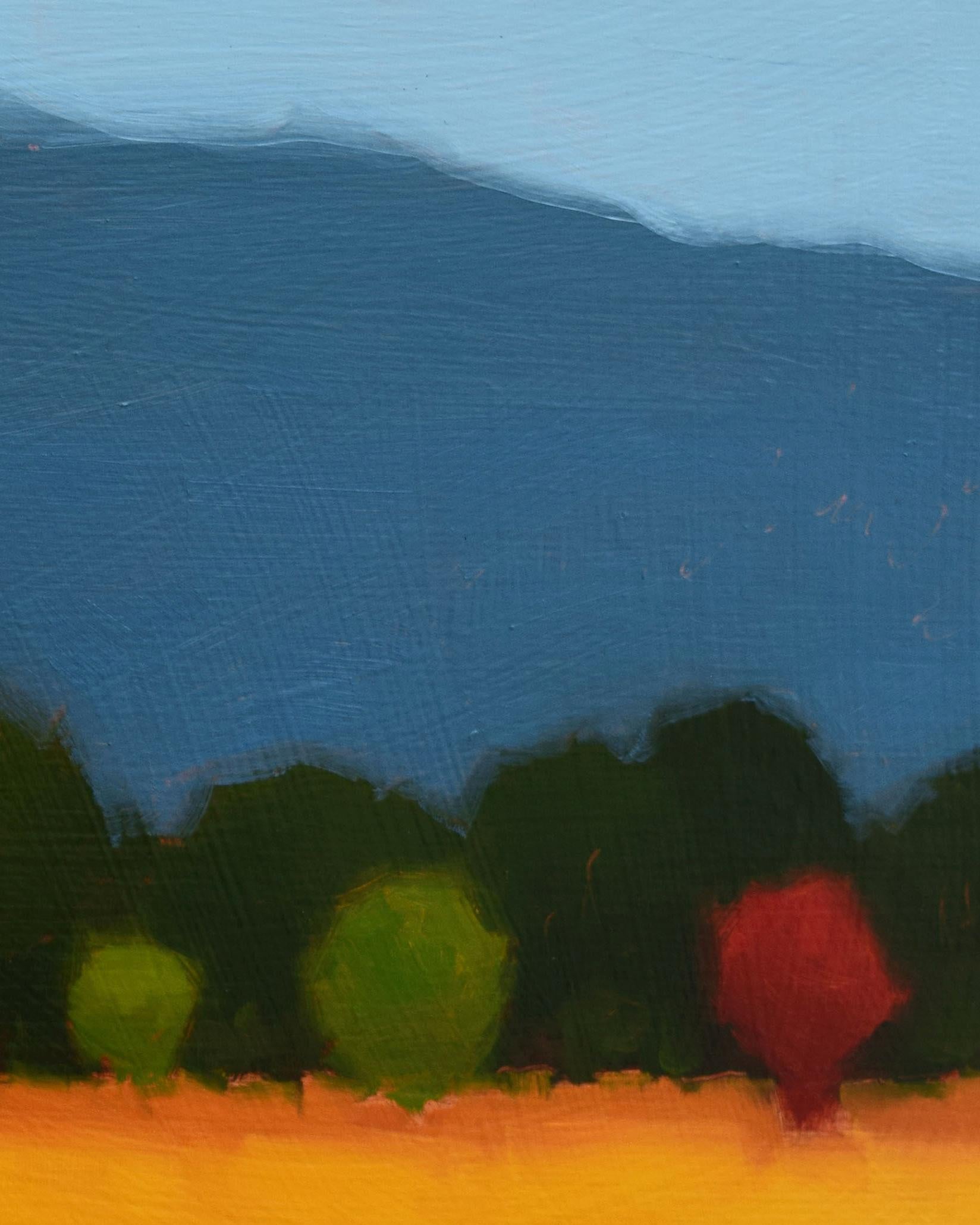 Bright Field (Color Field Painting of a Rural Landscape in Autumn) 2