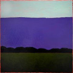 Purple! (Abstracted Landscape of a Green Field, Purple Sky 
Trees)