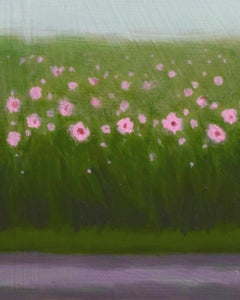 Roadside View (Floral Landscape Influenced by Abstract Color Field Painting)