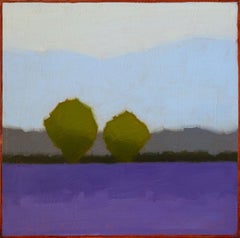 Deux olives au champ coloré d'un paysage rural de Tracy Helgeson