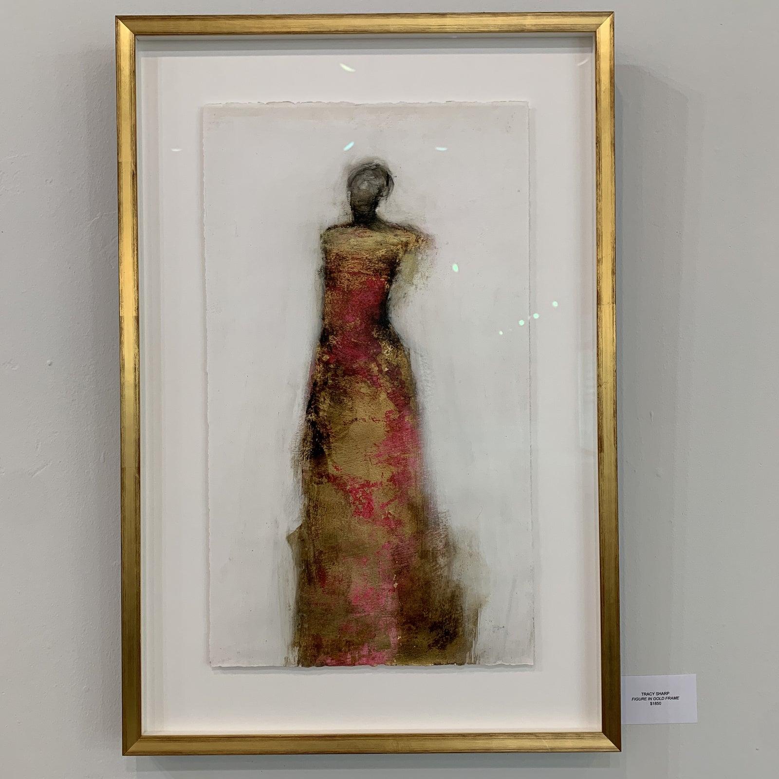 Figure Framed with Gold Leaf by Tracy Sharp  1