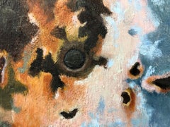 "Lo tierno y lo delicado", pintura contemporánea, óxido, encáustica y óleo