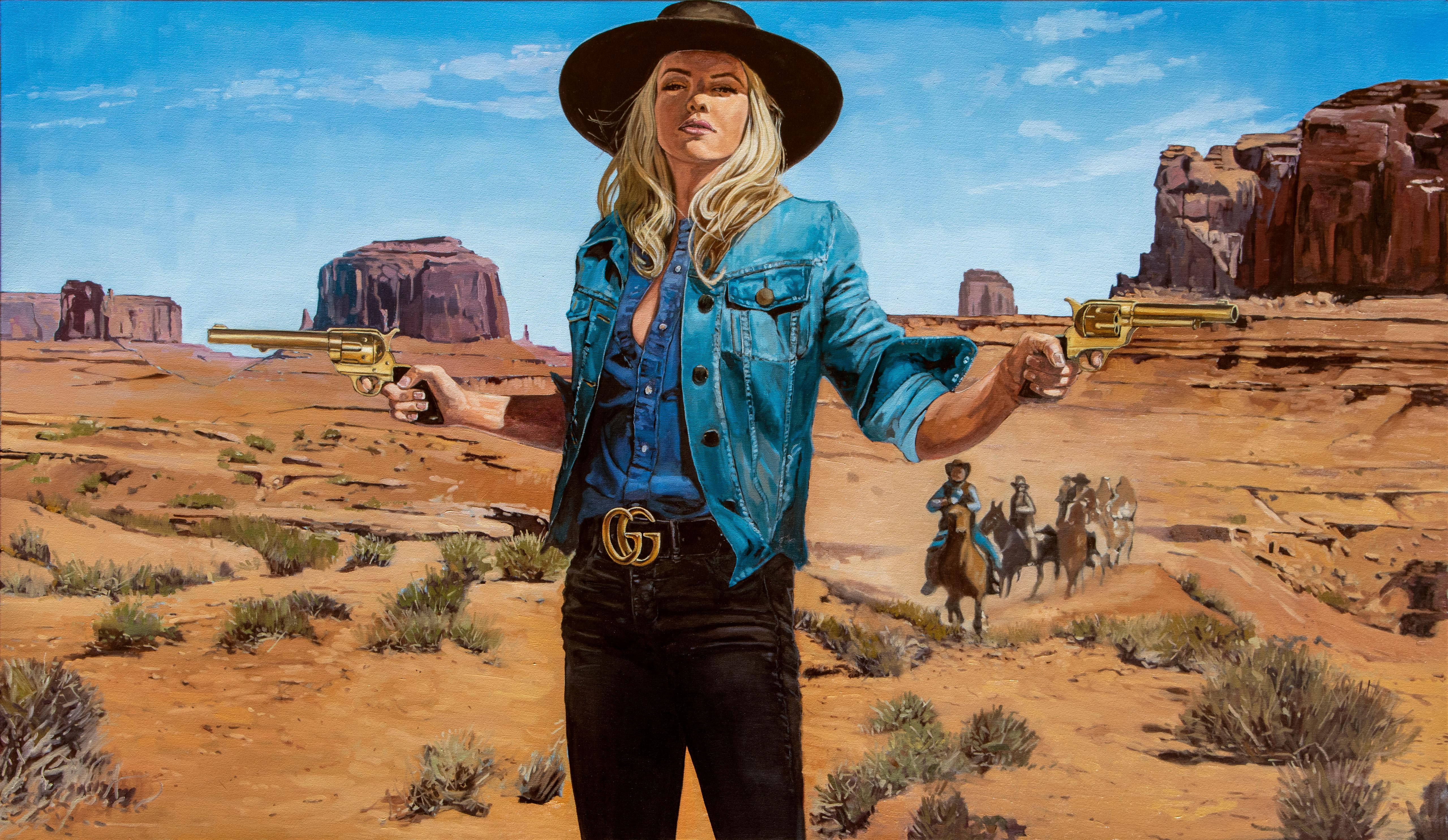 Tracy Stuckey Portrait Painting - Gucci Searchers