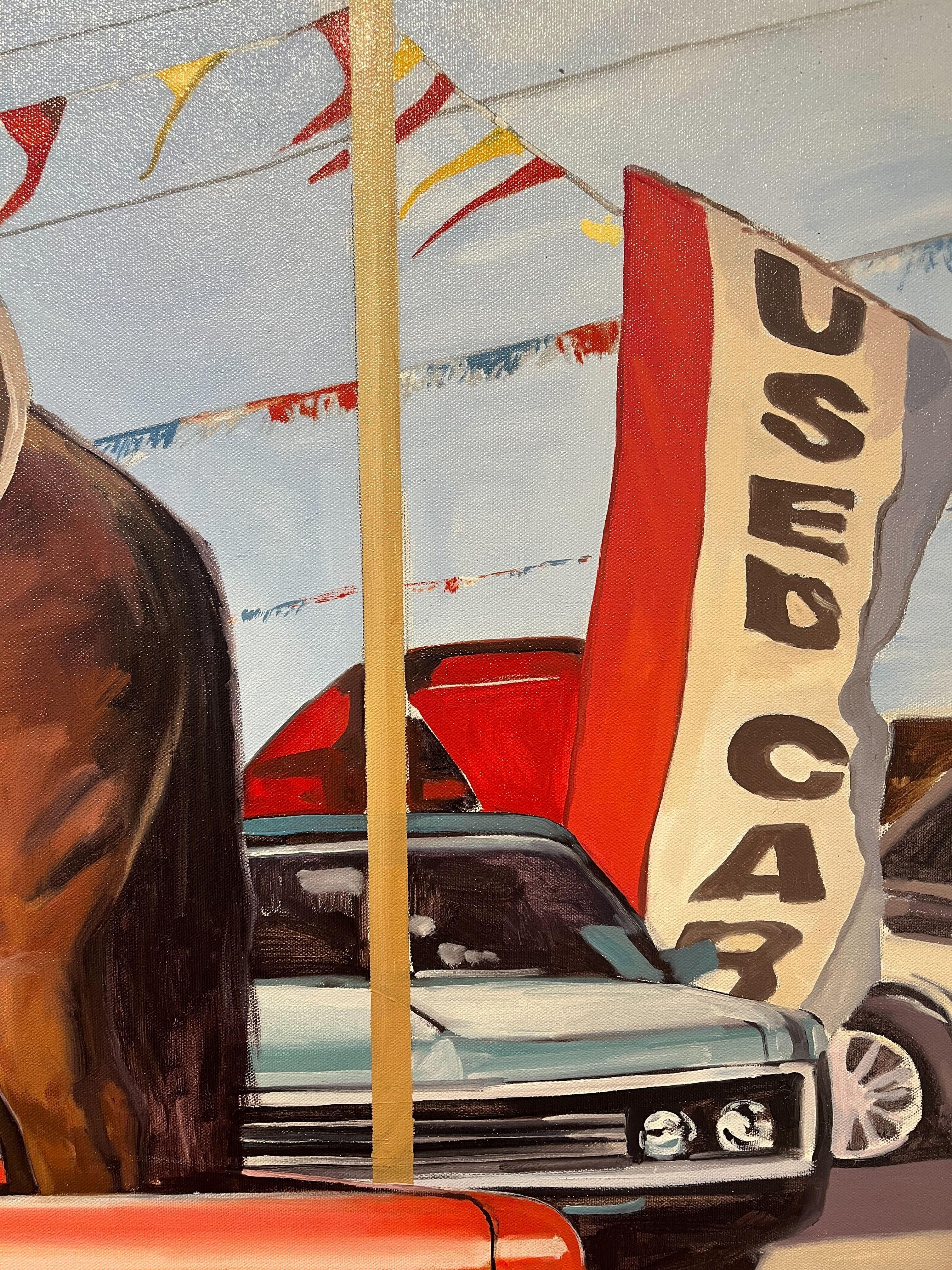 Monumentos usados - Still-Life Painting Gris de Tracy Stuckey
