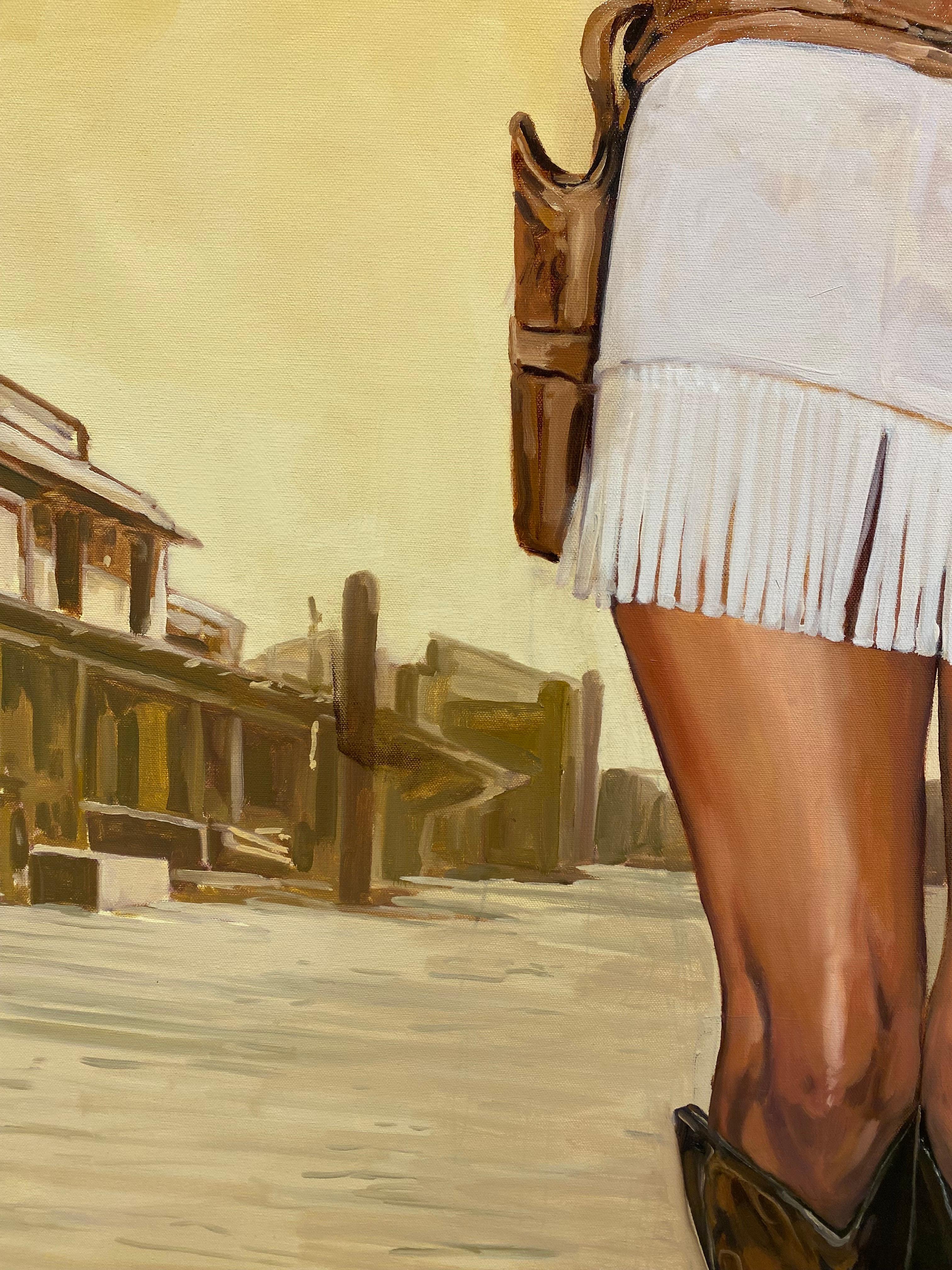 Femme qui marche - Painting de Tracy Stuckey