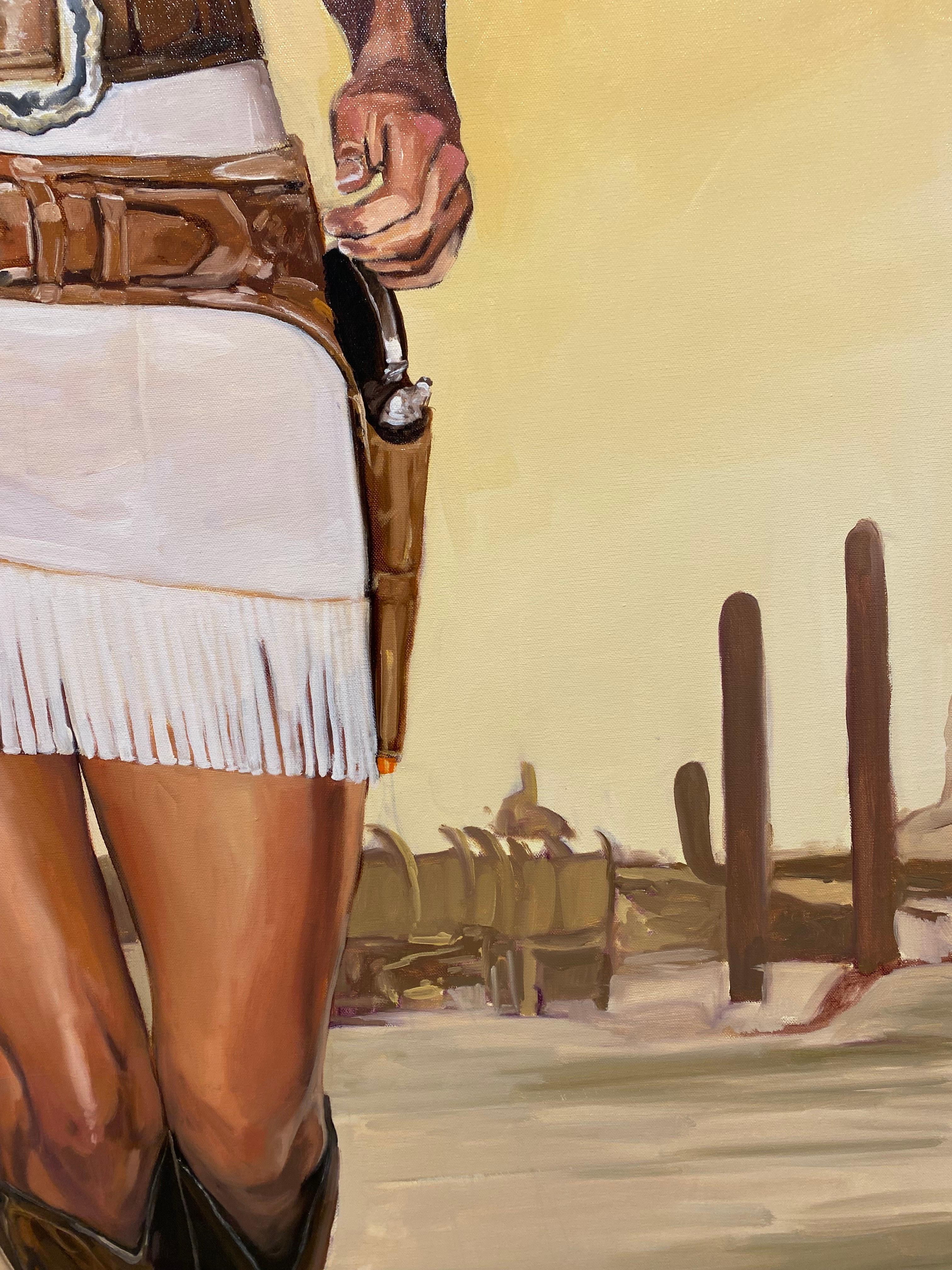Femme qui marche - Contemporain Painting par Tracy Stuckey